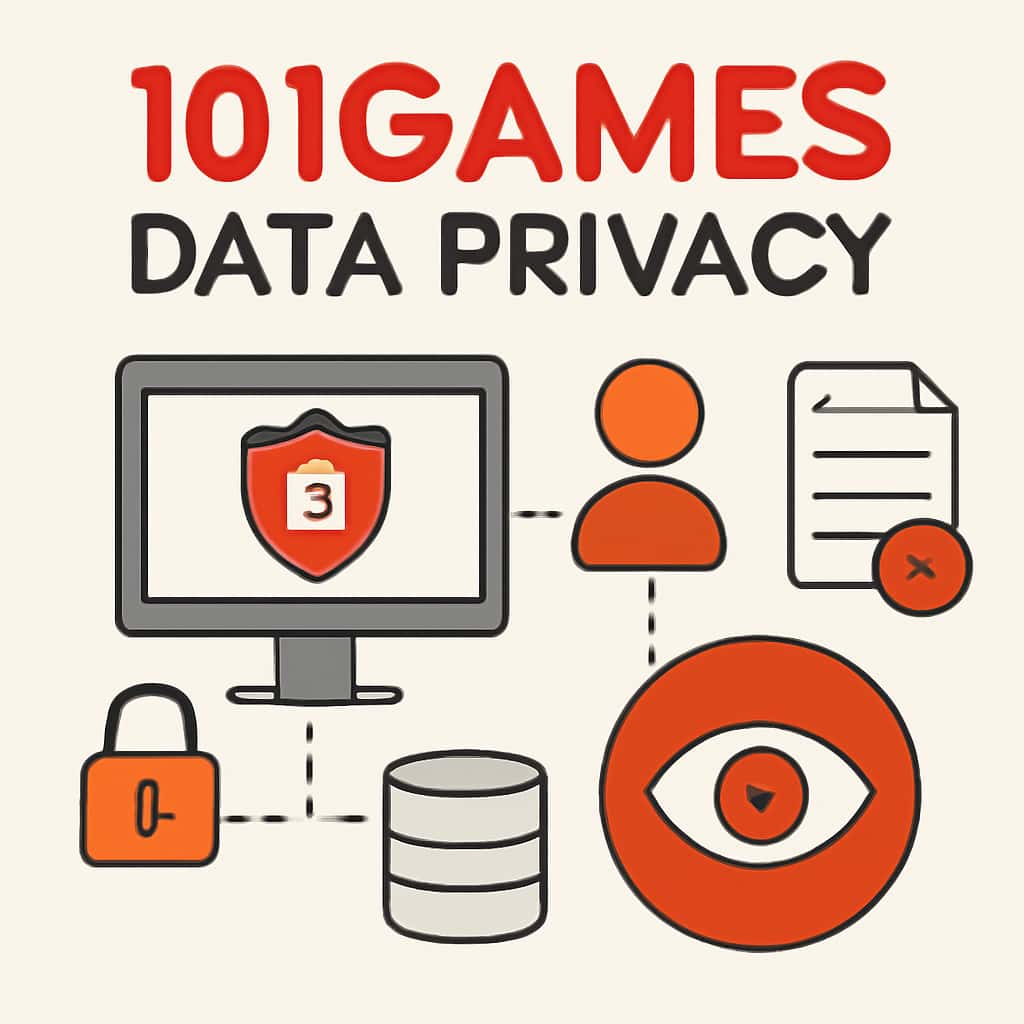 A diagram illustrating data privacy methods at 101Games.