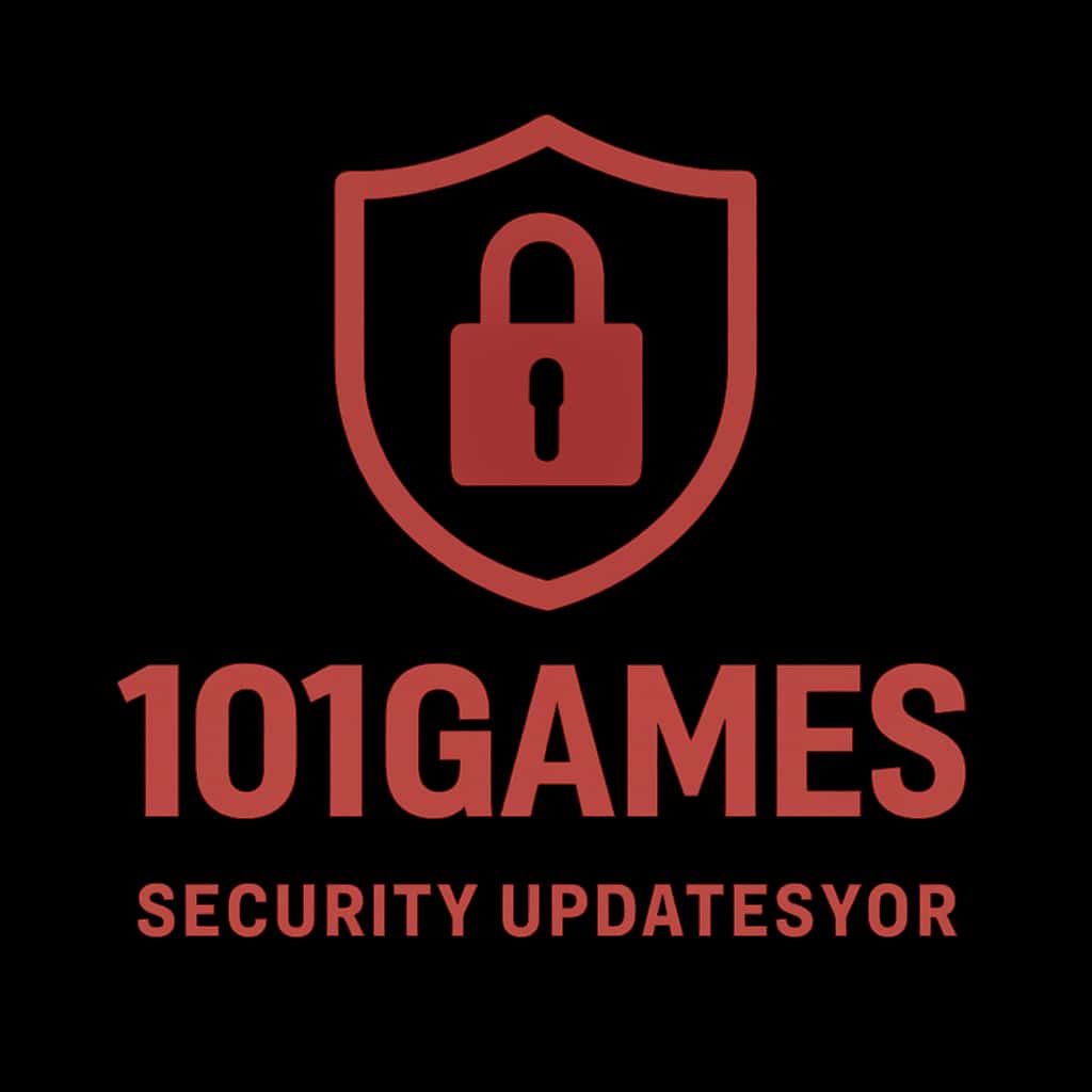 A badge illustrating security updates for 101Games.