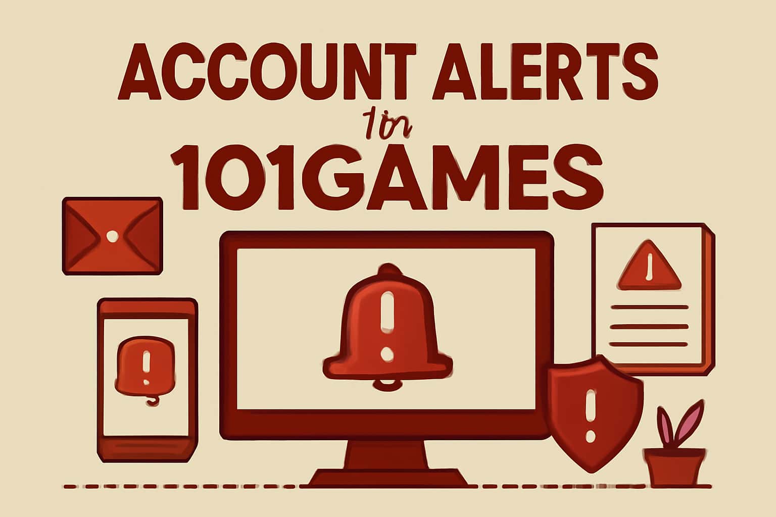 An informational visual representation of account alerts for 101Games.