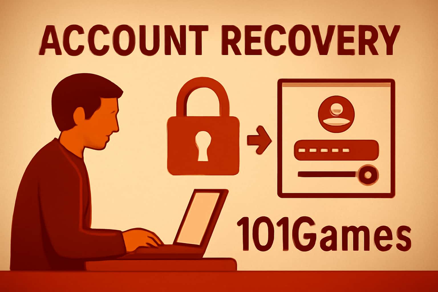 An informative visual representation of Account Recovery processes at 101Games.