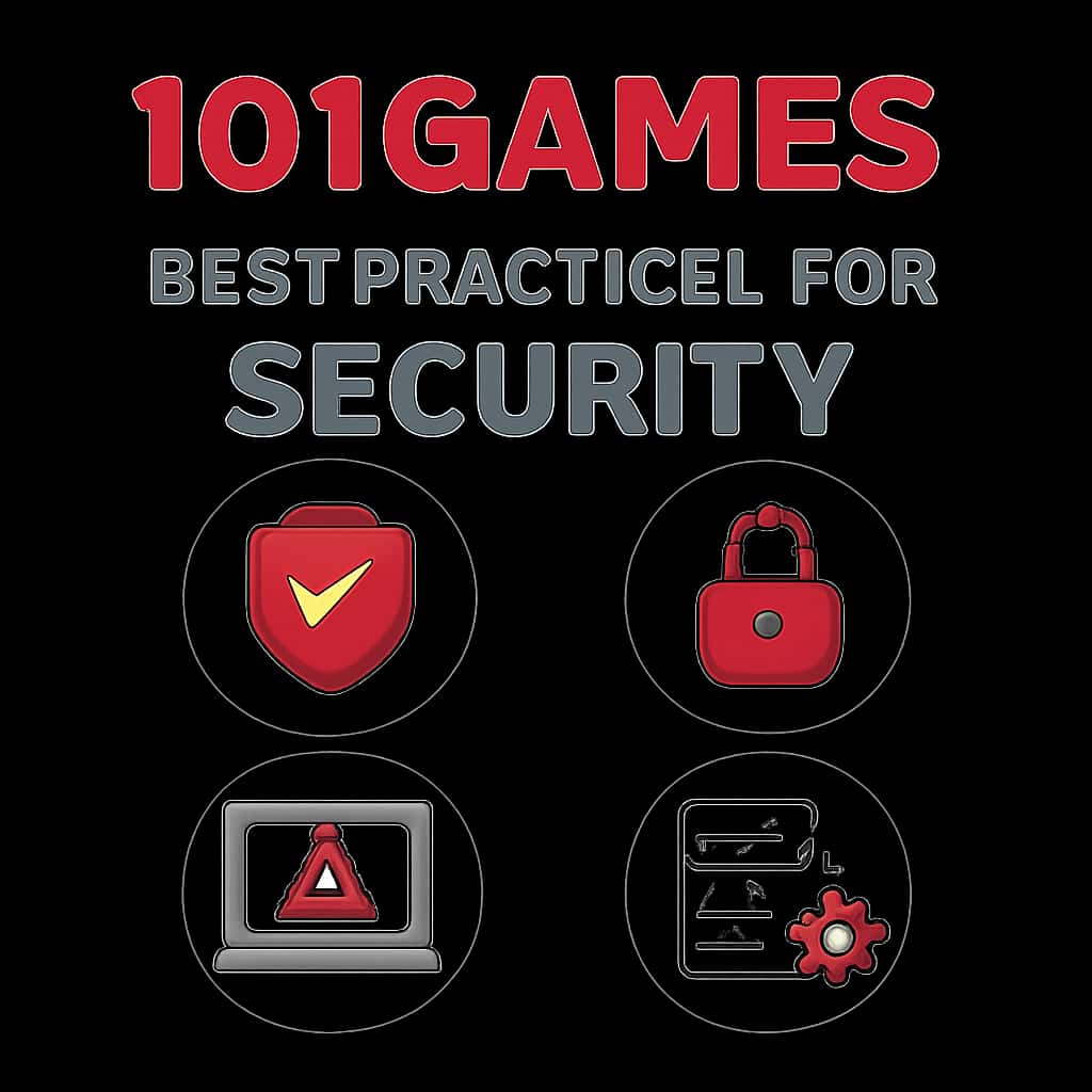 Diagram illustrating security steps for 101Games.
