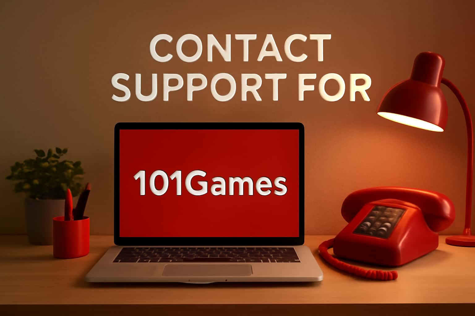 Neutral scene depicting 101Games support structure.