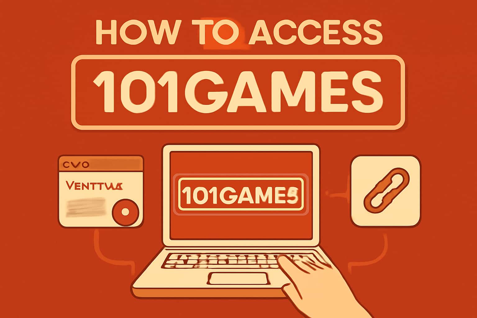 Information scene depicting secure access to 101Games