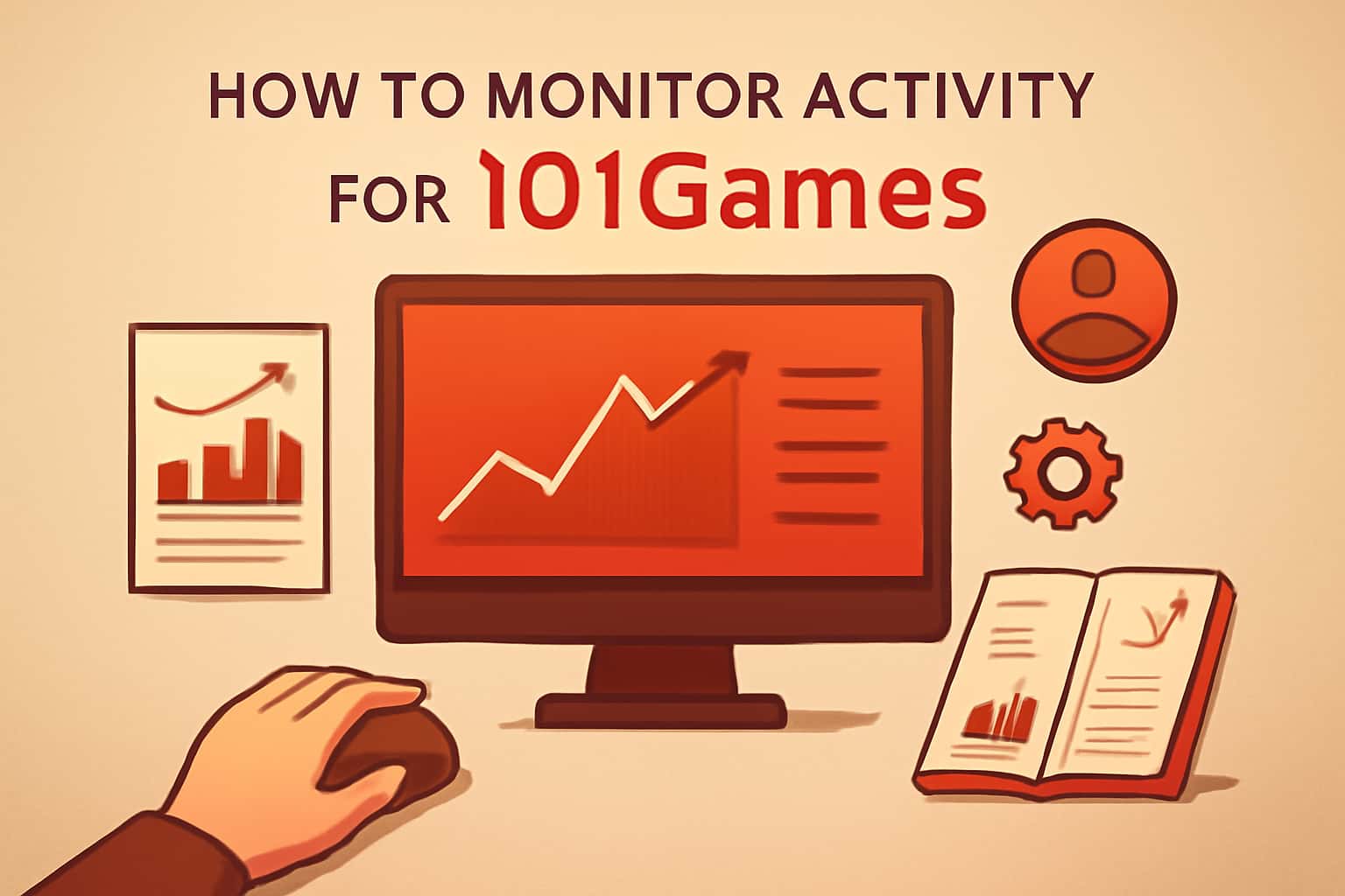 Image representing the topic of monitoring activity for 101Games with relevant text.