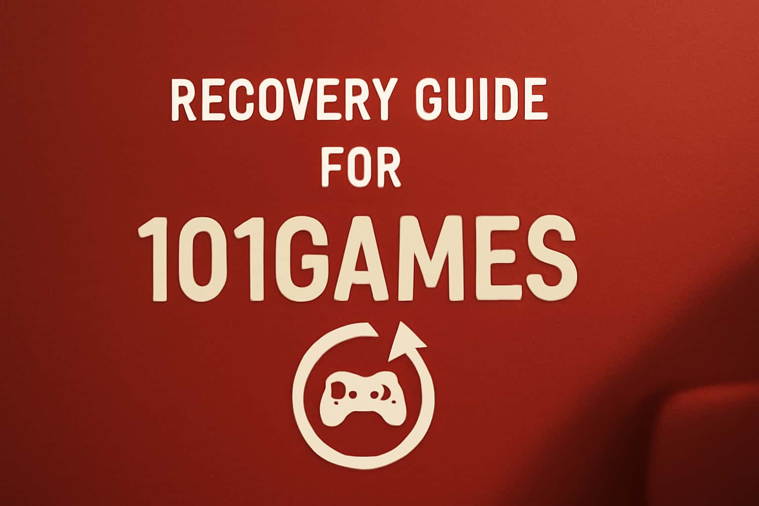 A informative representation of the Recovery Guide for 101Games with a focus on security.