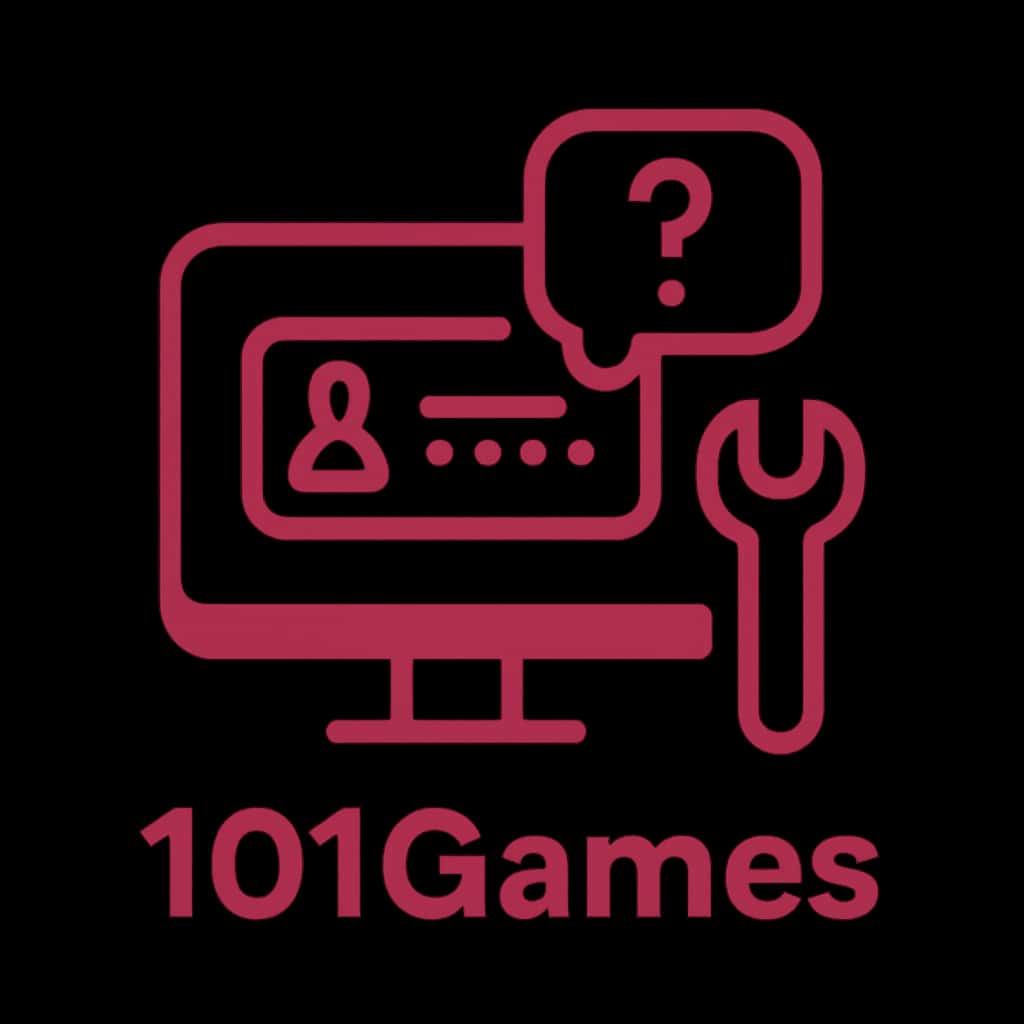 Icon representing troubleshooting login issues for 101Games.